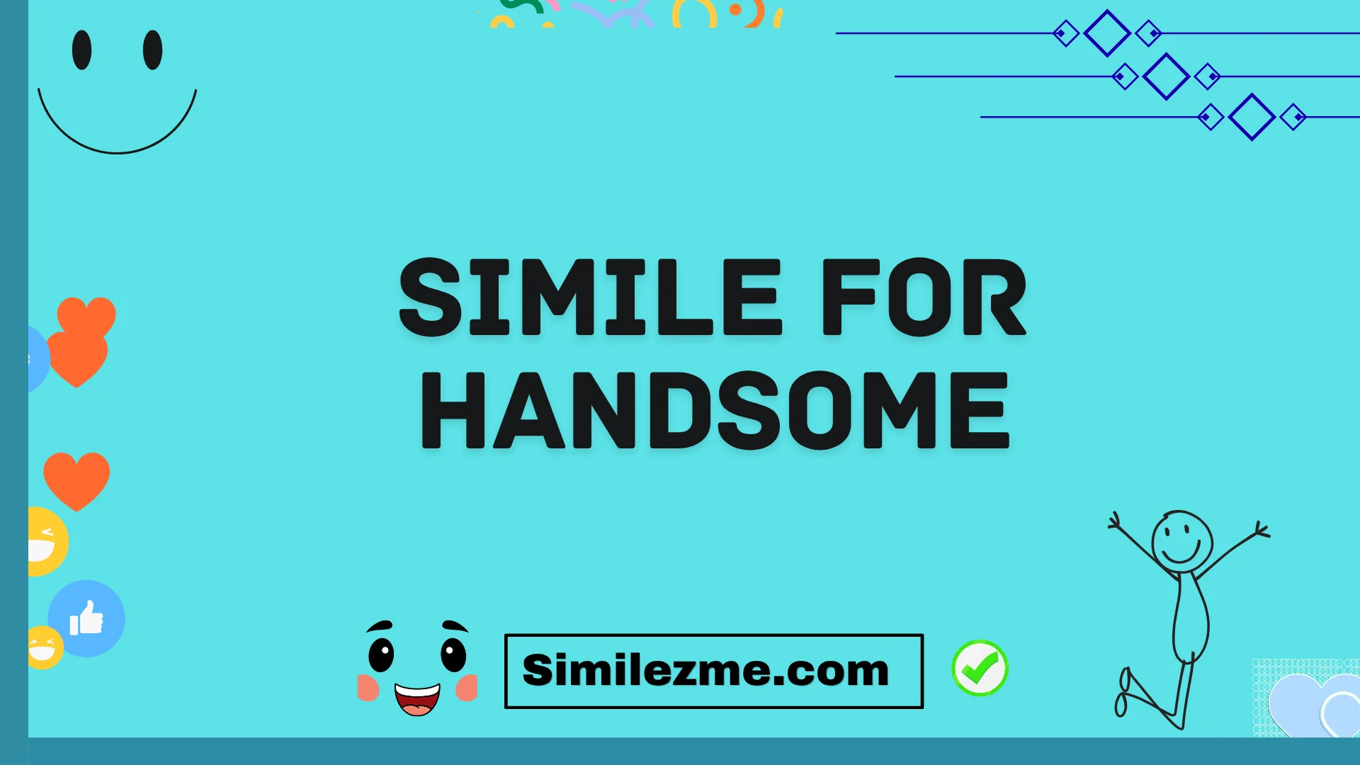 simile for handsome