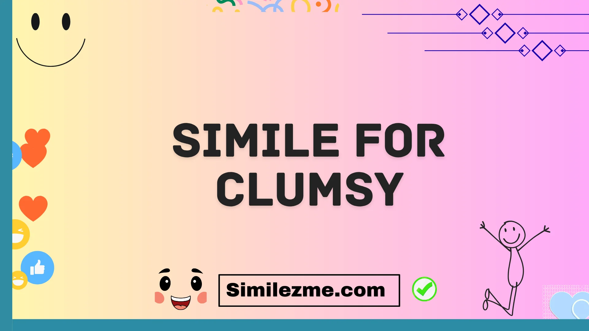 simile for clumsy