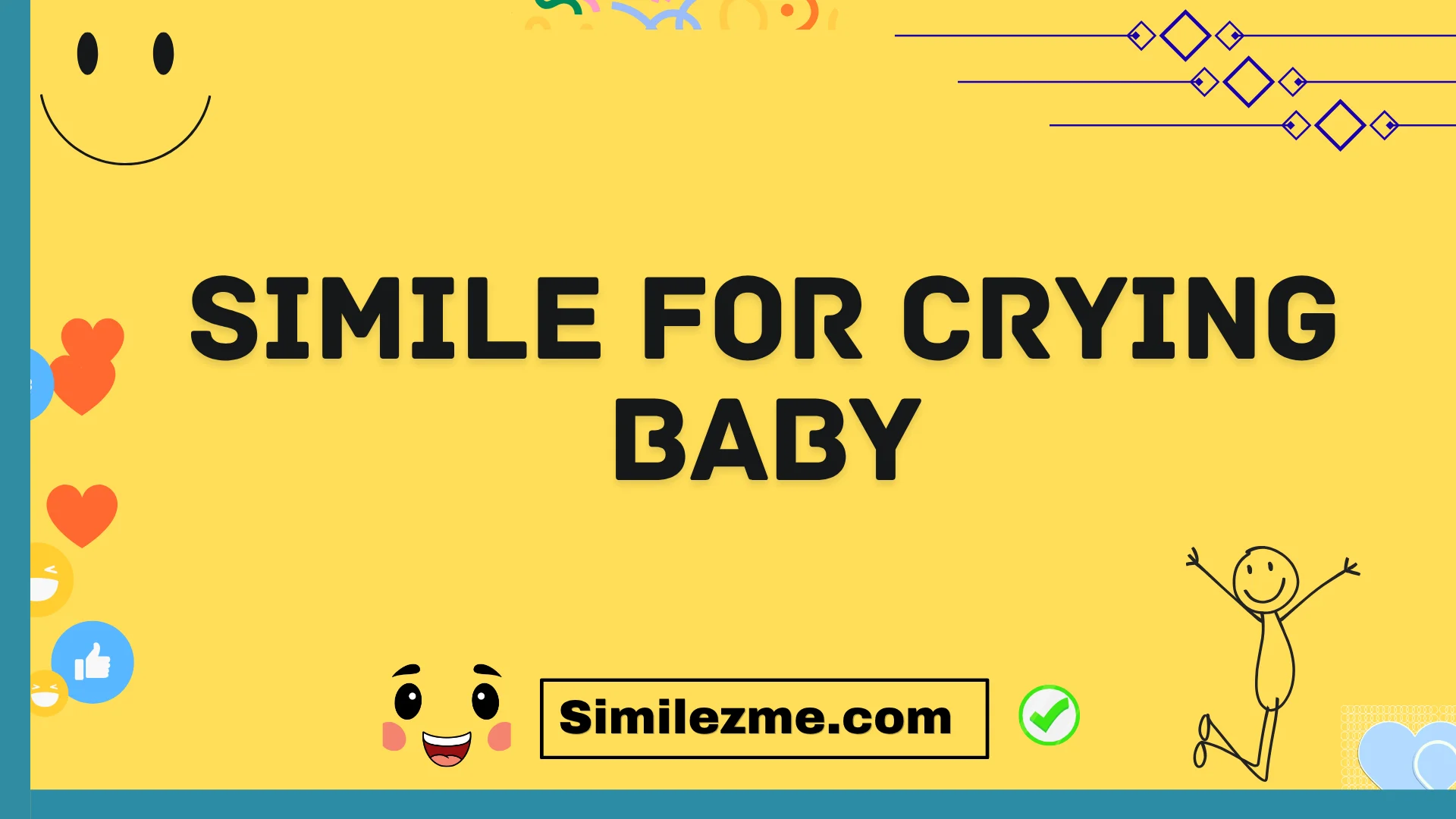 simile for crying baby