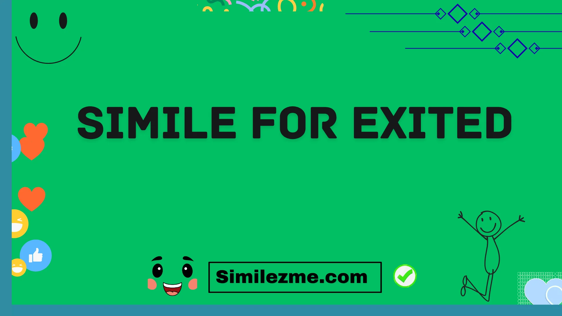 simile for exited