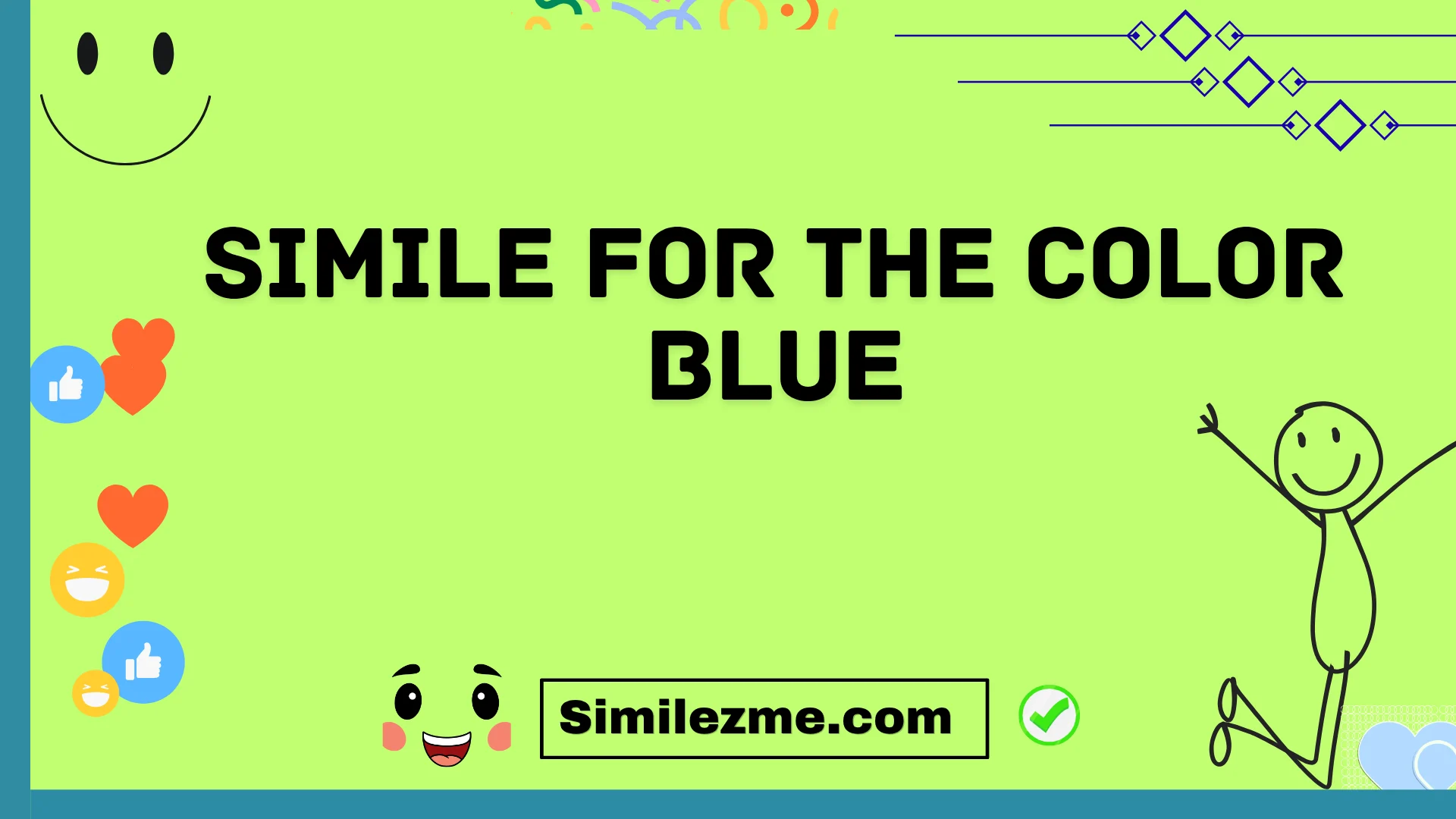 simile for the color blue