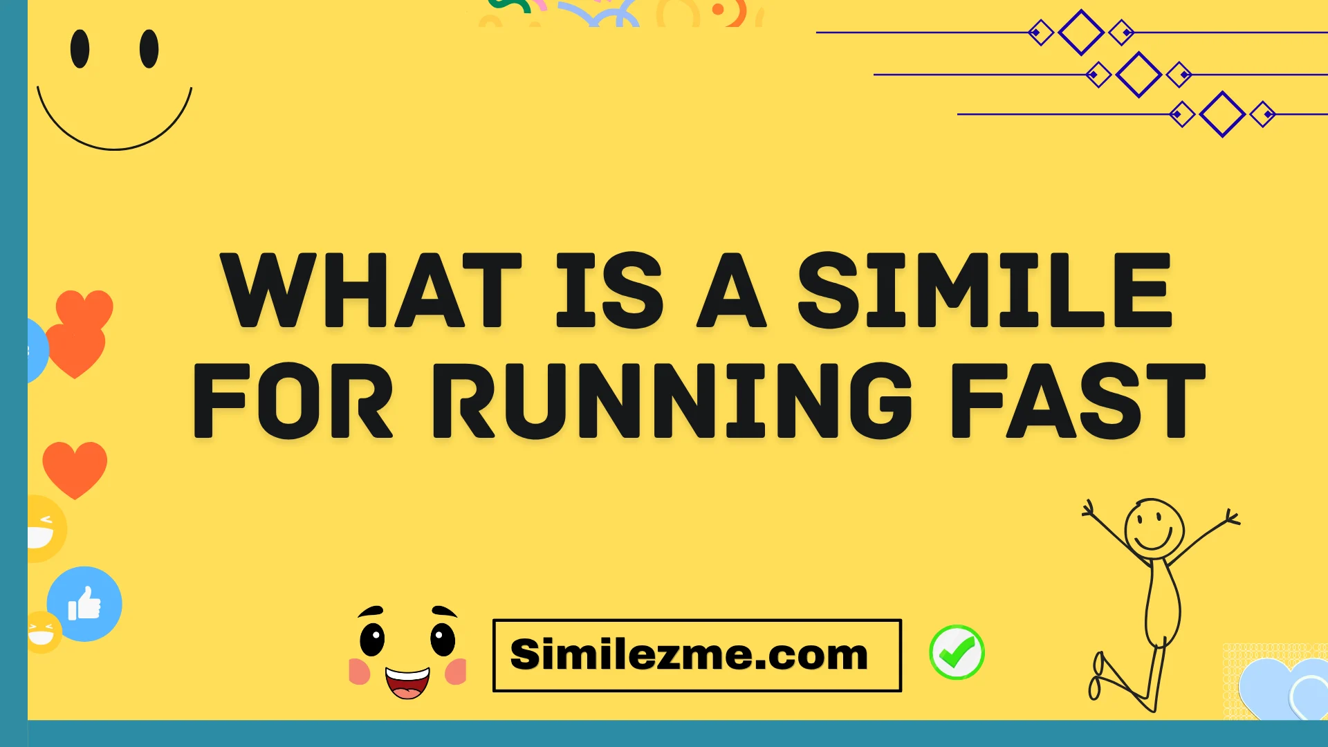 what is a simile for running fast