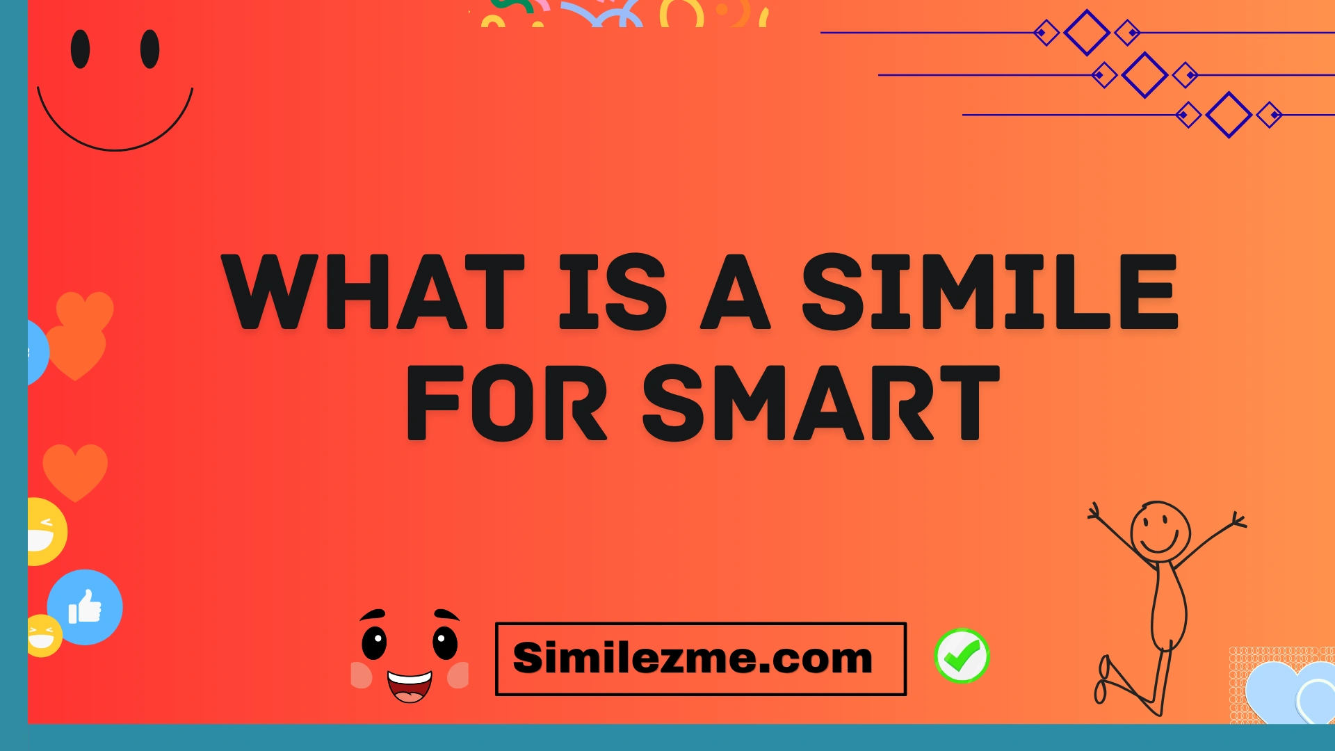 what is a simile for smart