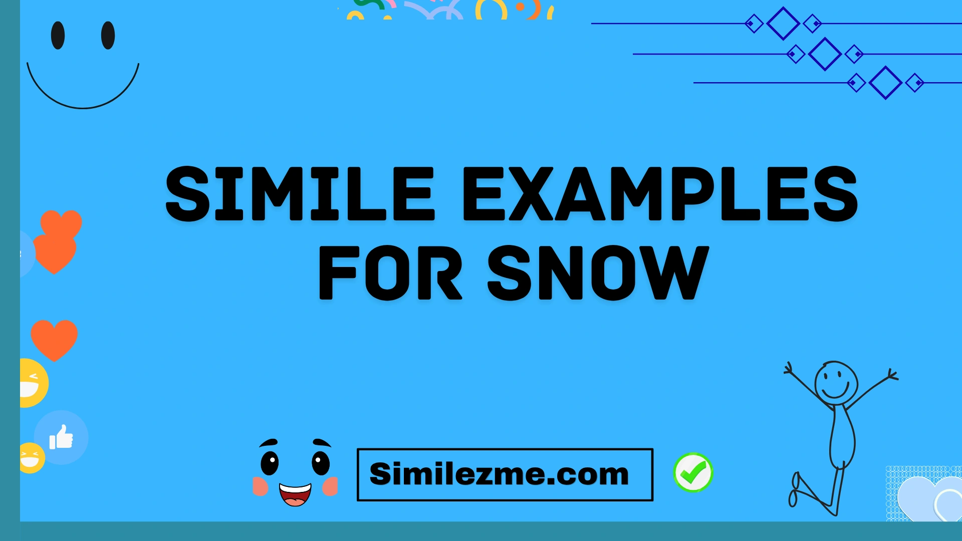 simile examples for snow