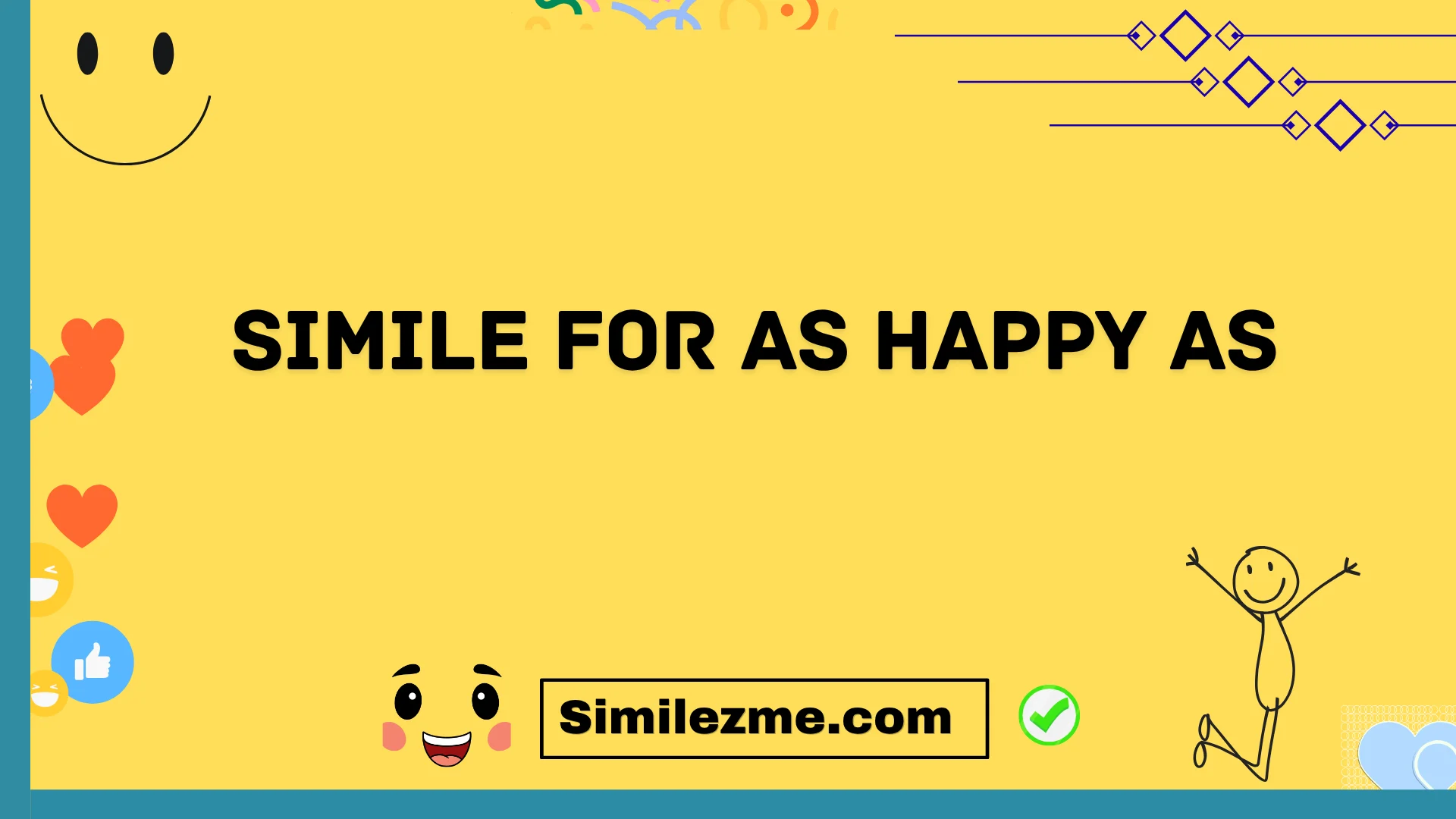 simile for as happy as