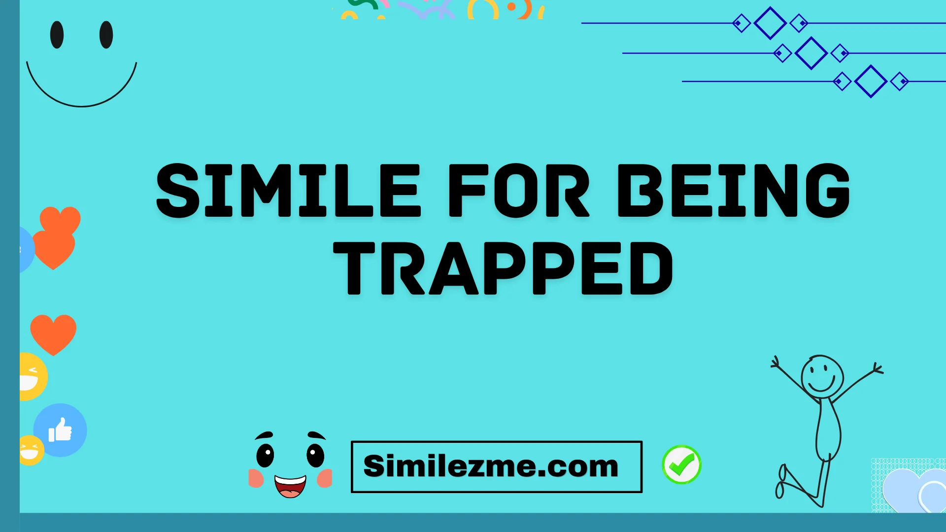 simile for being trapped