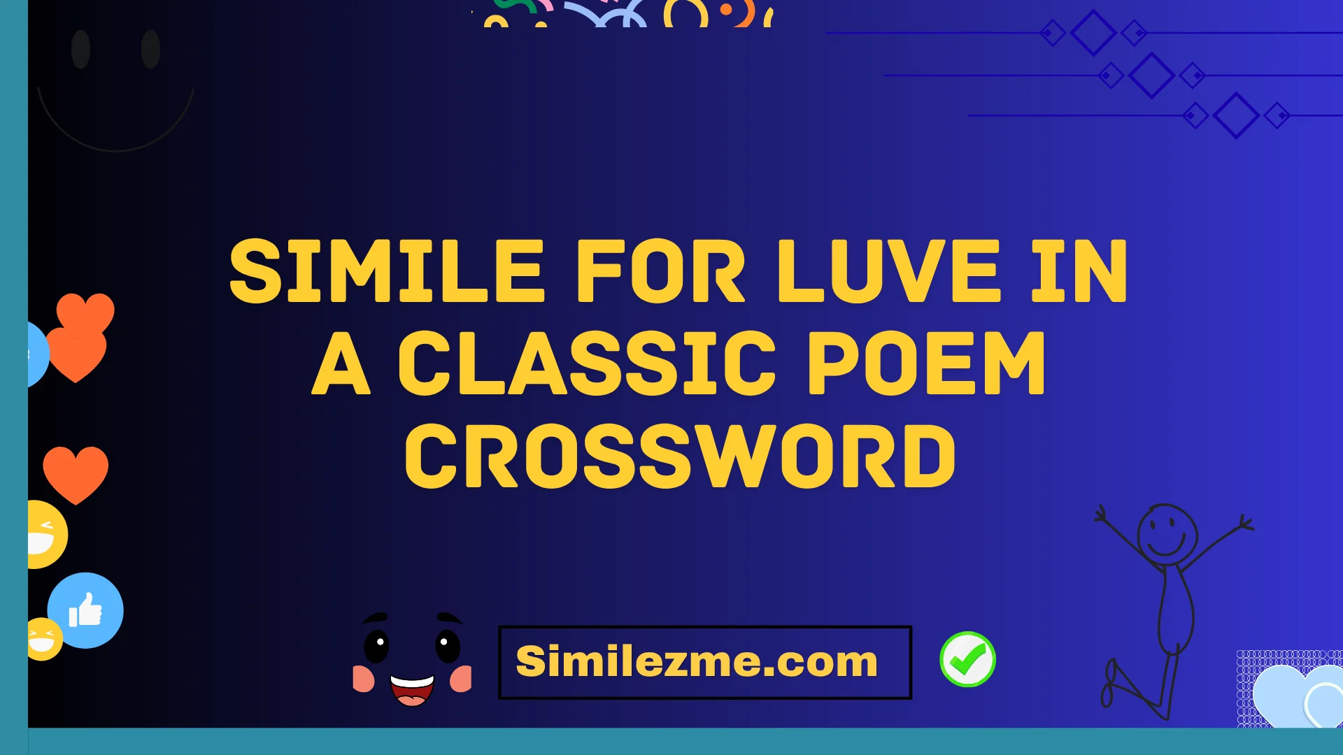 simile for luve in a classic poem crossword