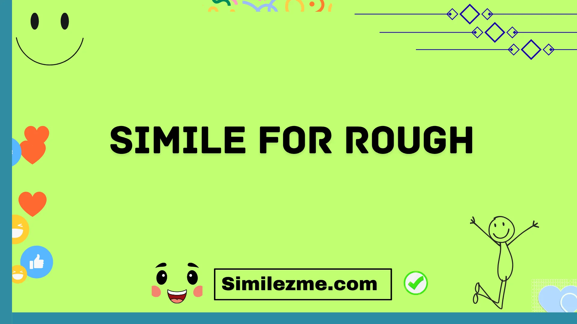 simile for rough