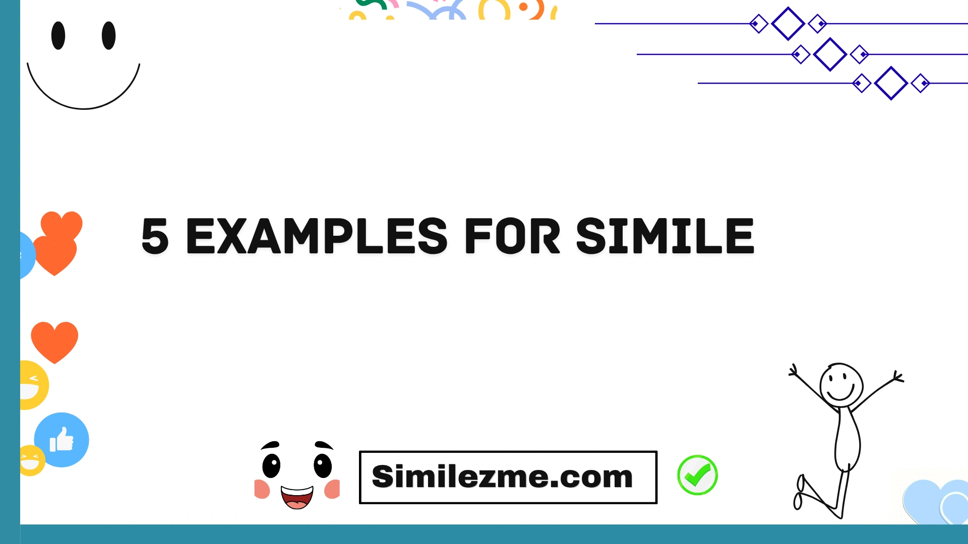 5 examples for simile