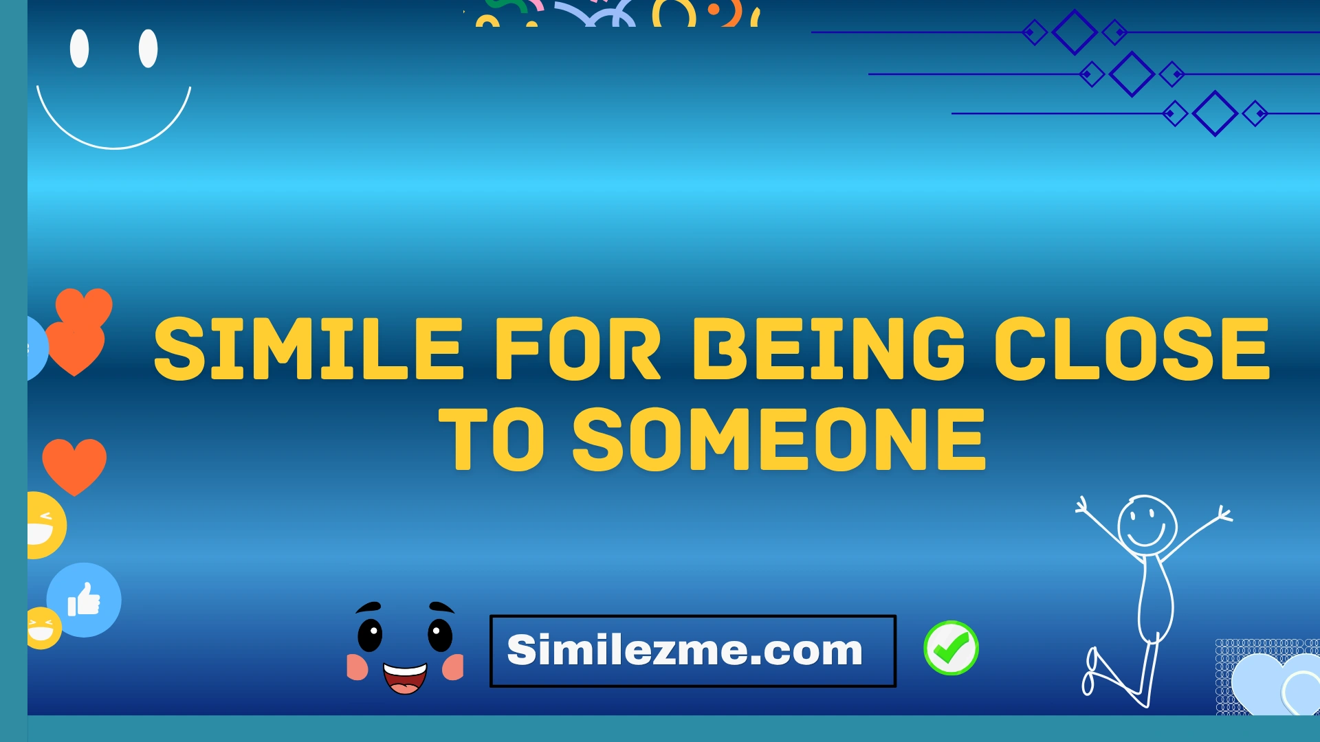 simile for being close to someone