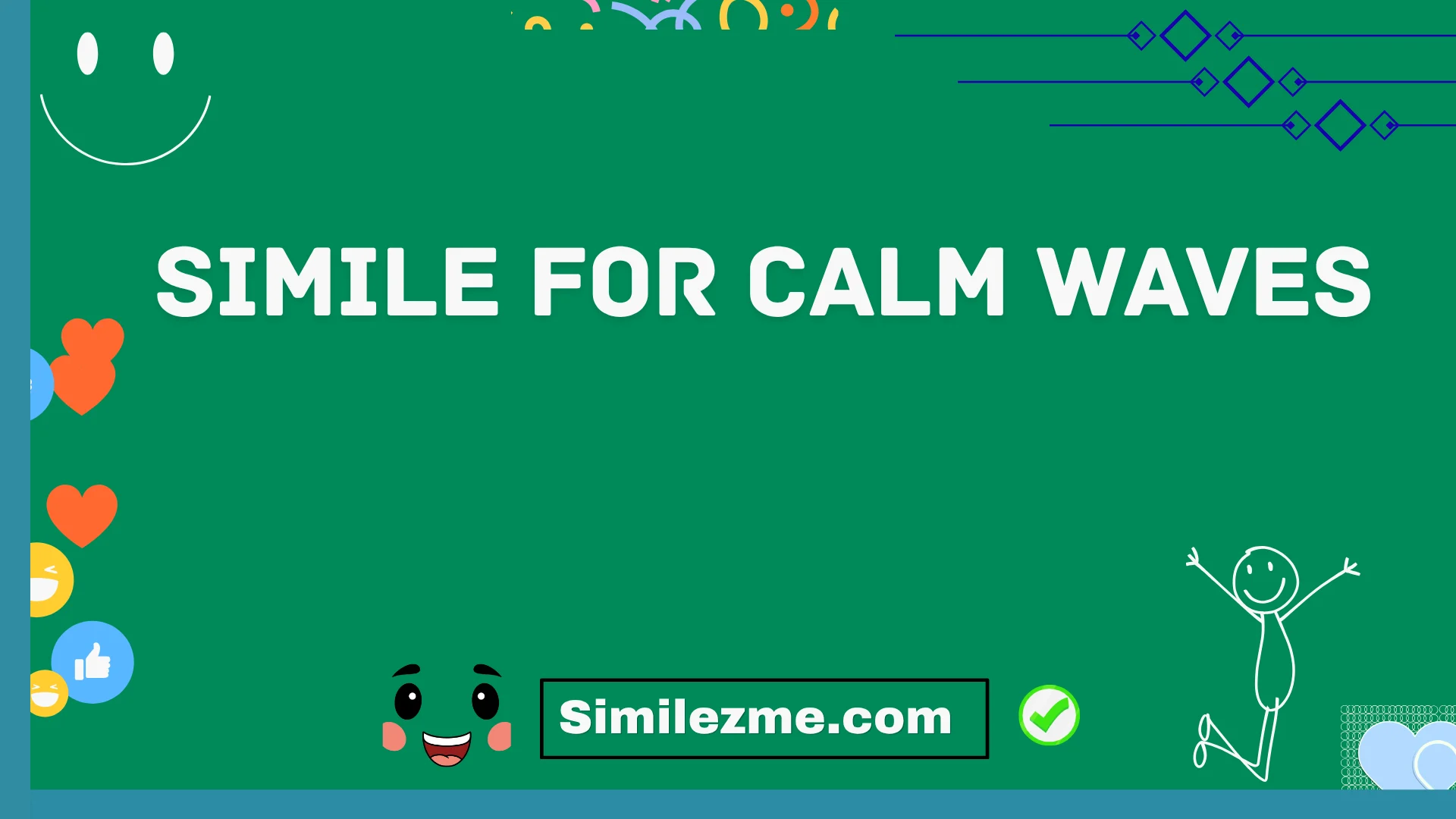 simile for calm waves