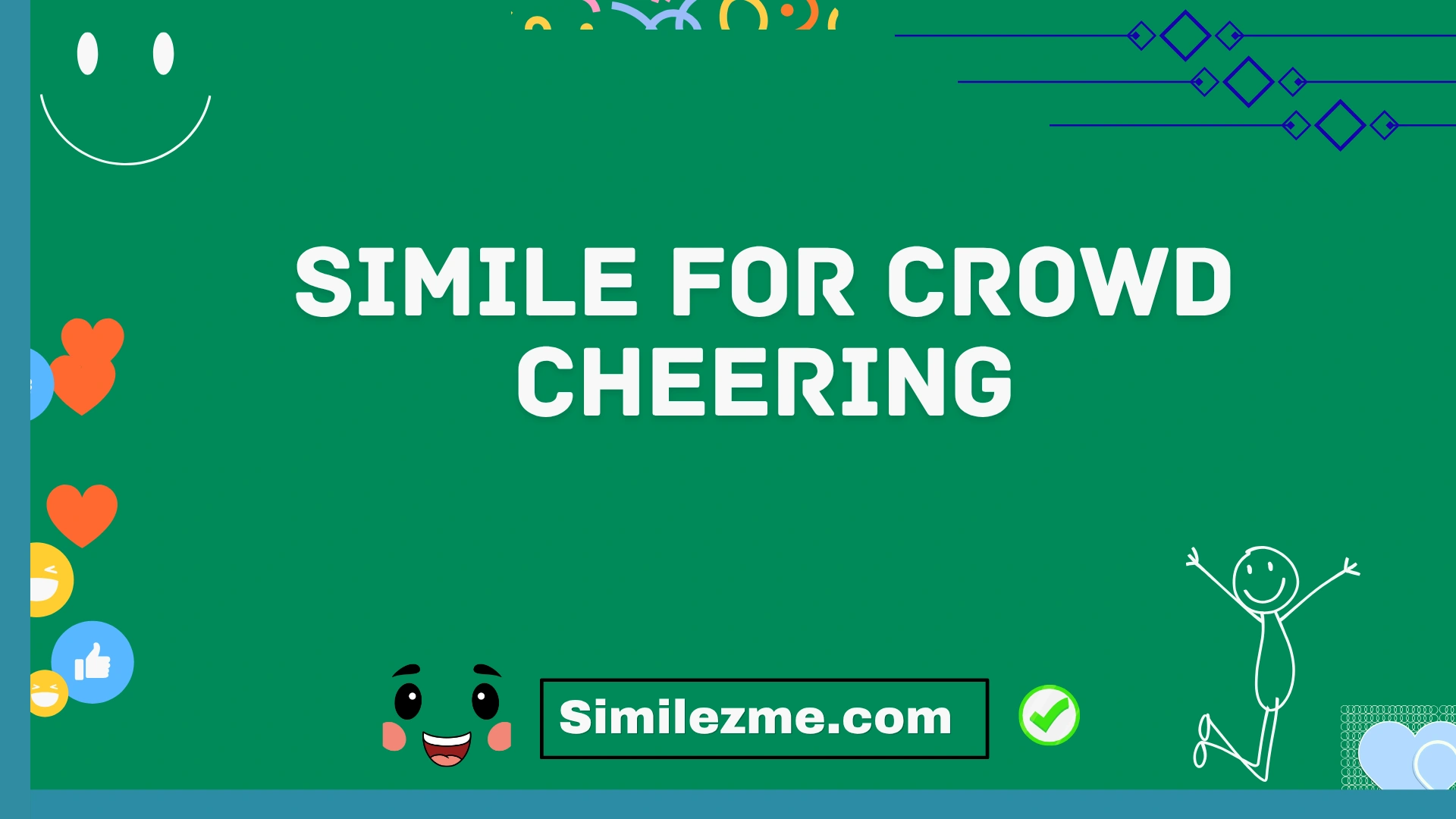 simile for crowd cheering