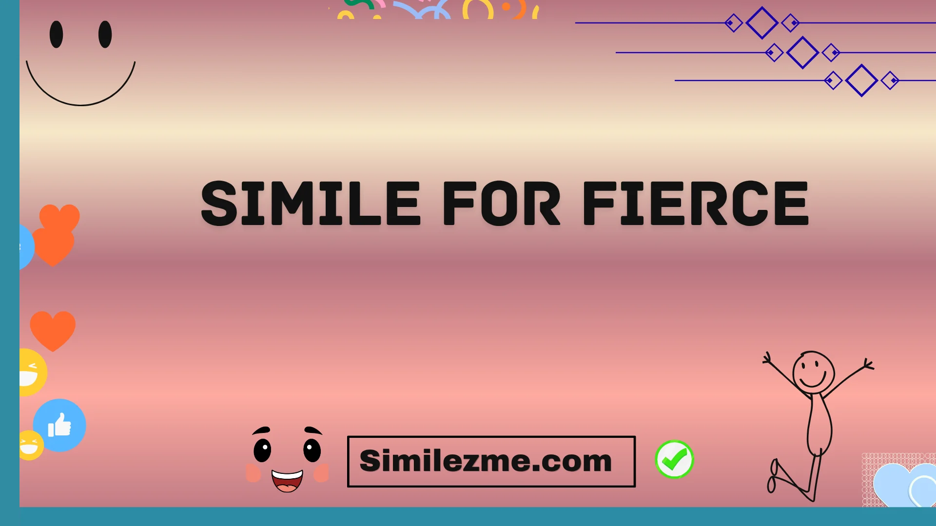 simile for fierce