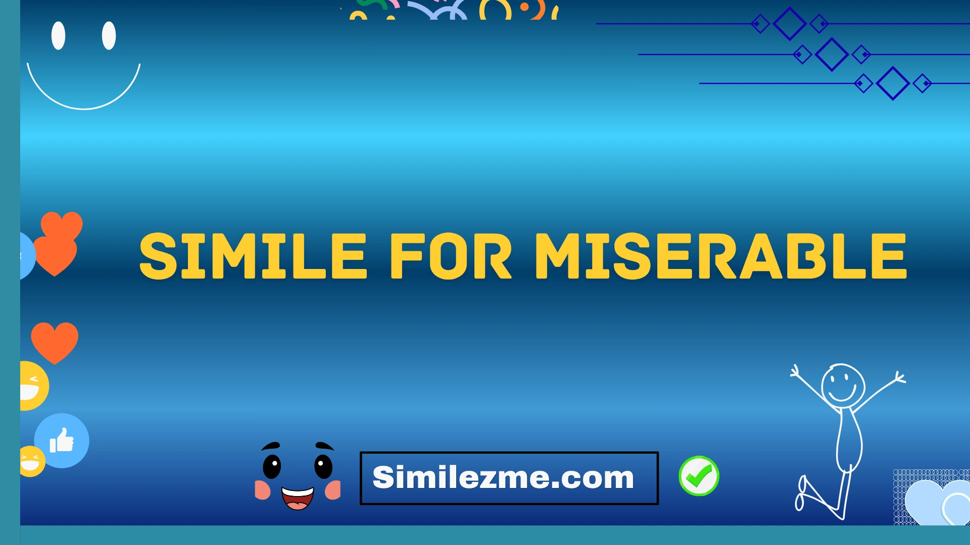 simile for miserable
