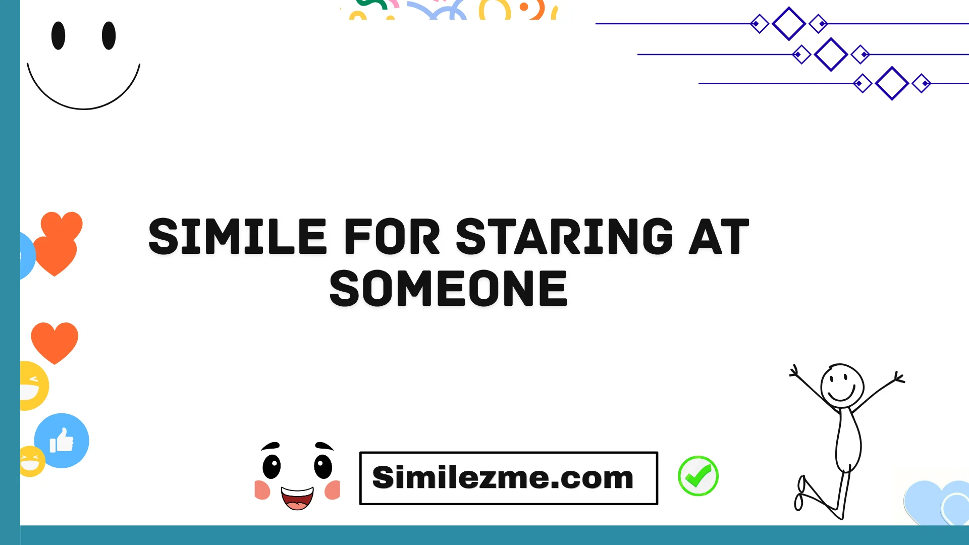 simile for staring at someone