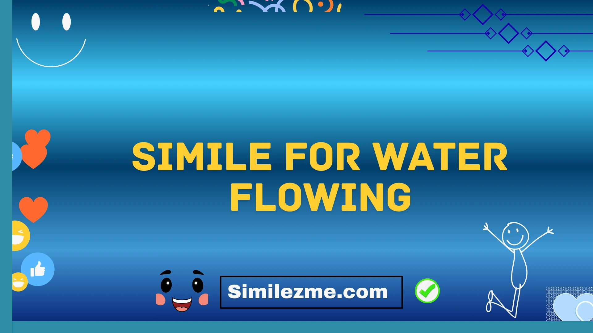 simile for water flowing