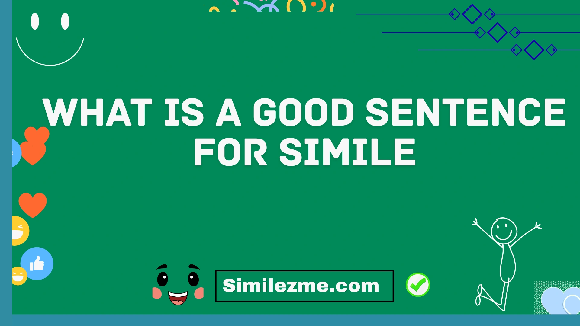 what is a good sentence for simile