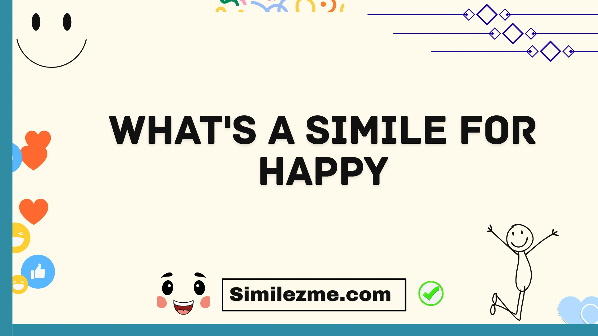 what's a simile for happy