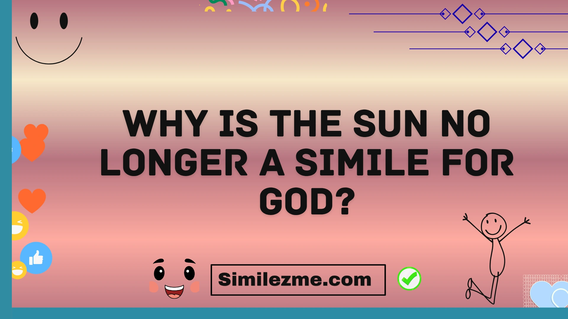 why is the sun no longer a simile for god?