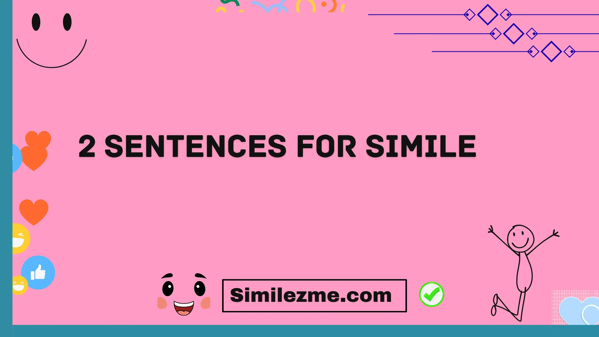 2 sentences for simile