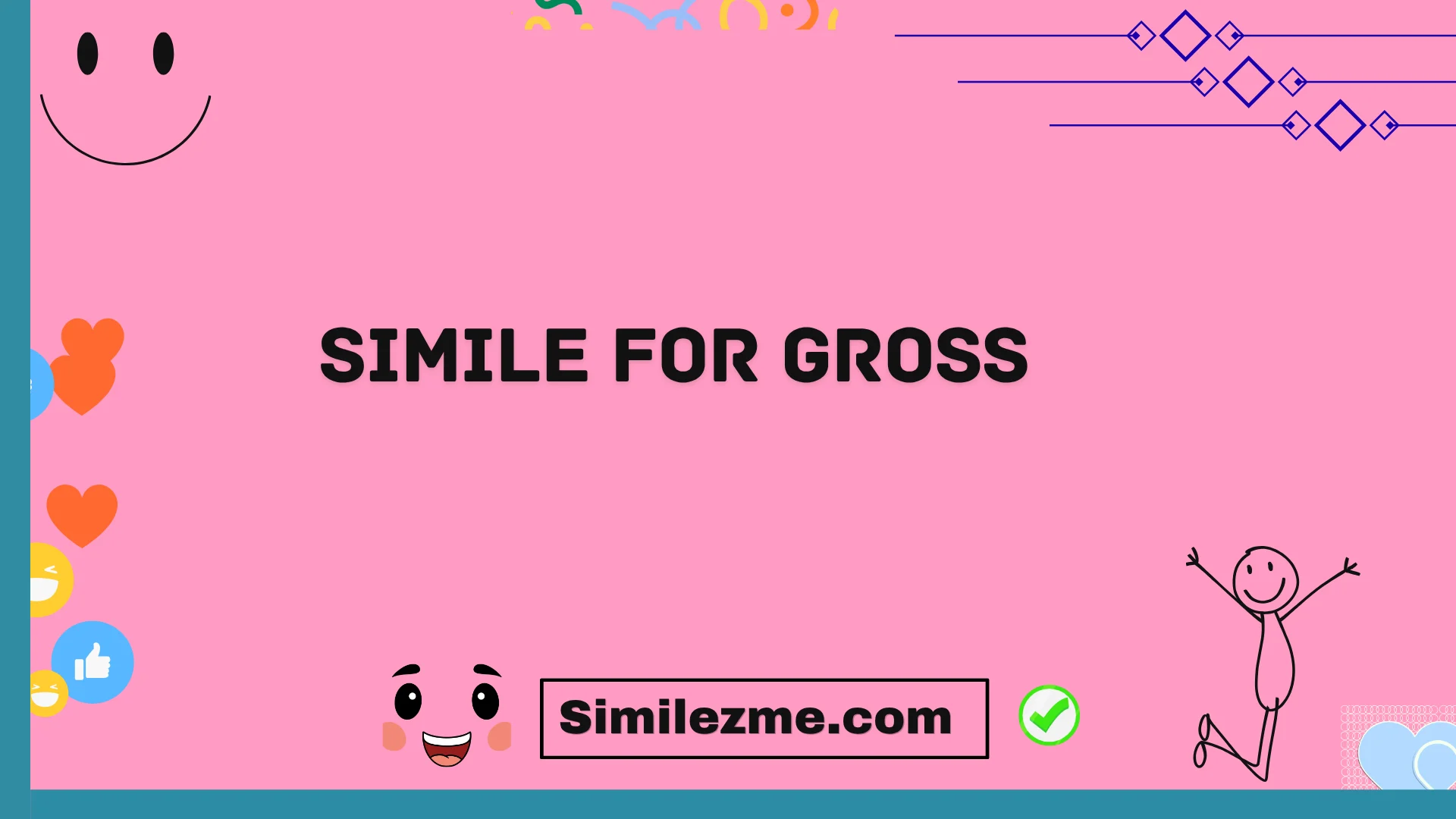 simile for gross