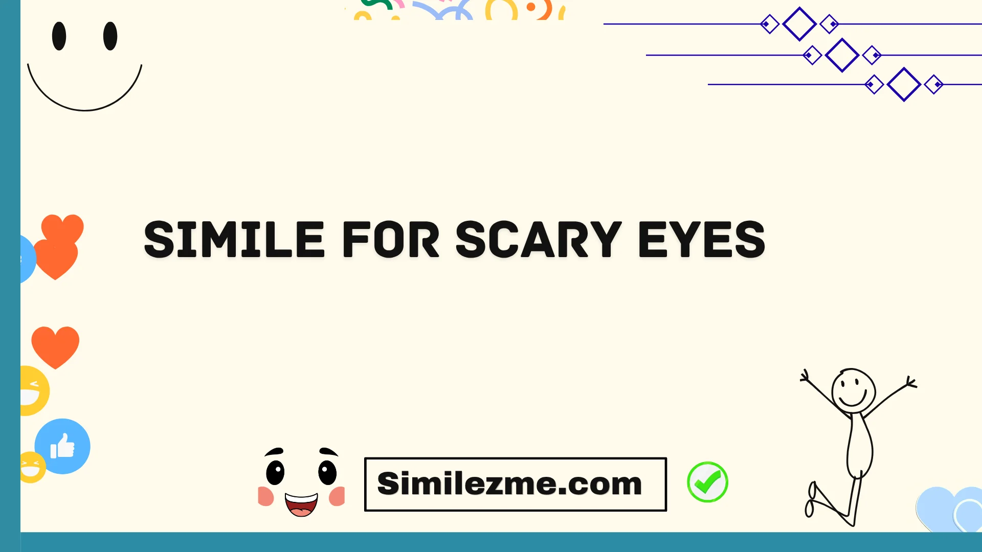 simile for scary eyes
