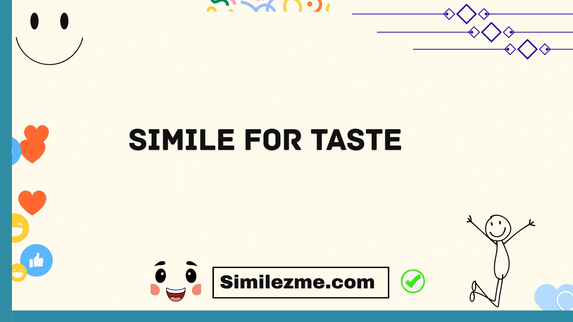 simile for taste