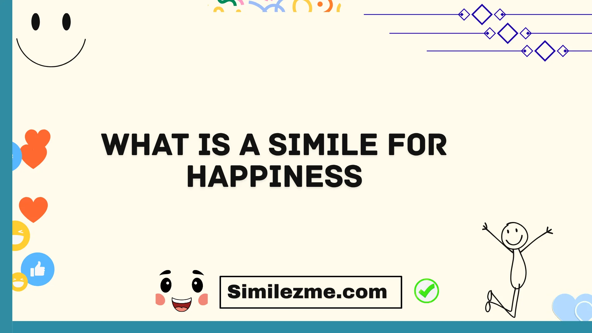 what is a simile for happiness