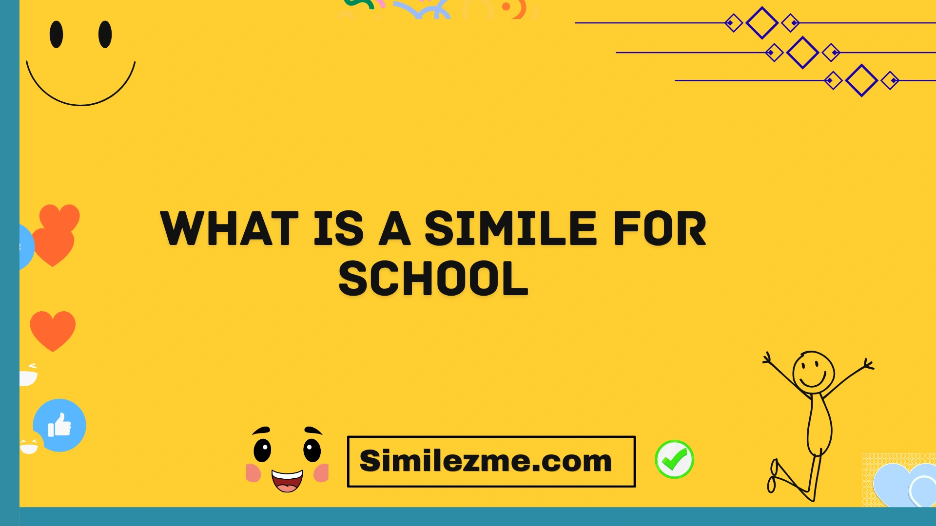 what is a simile for school